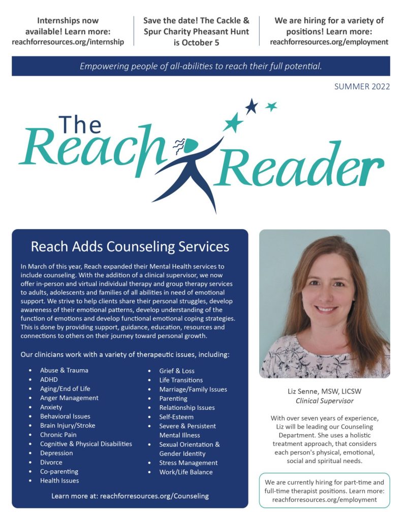 Summer Reach Reader Cover