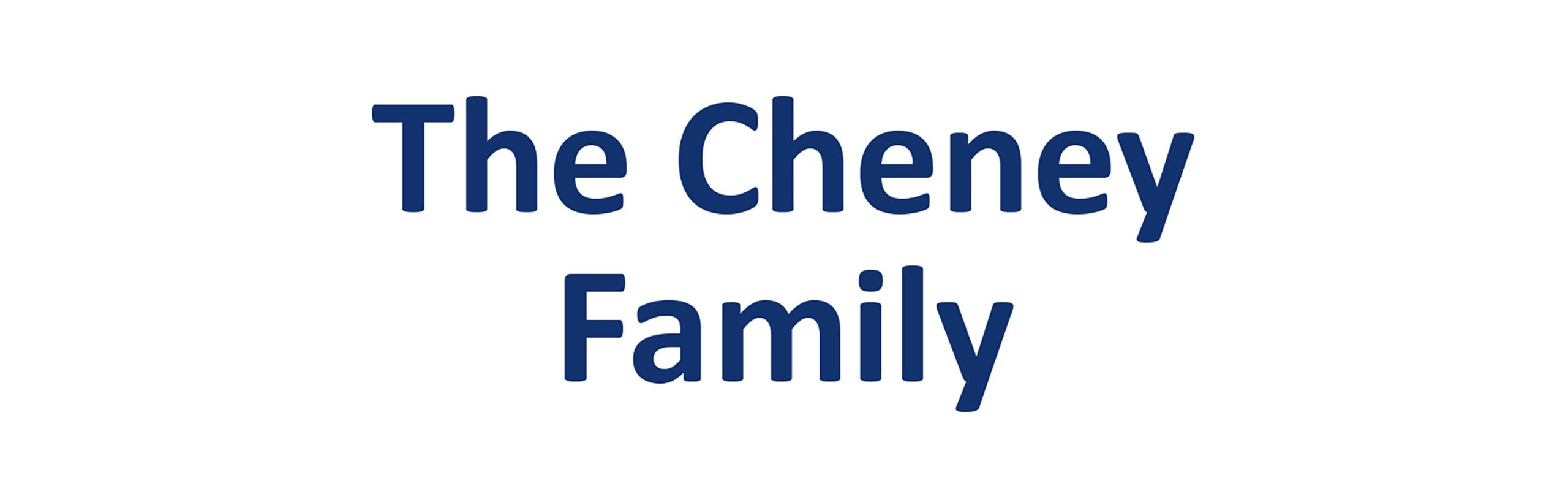 Cheney Fmaily The Cheney Family Reach Golf Tournament Sponsor