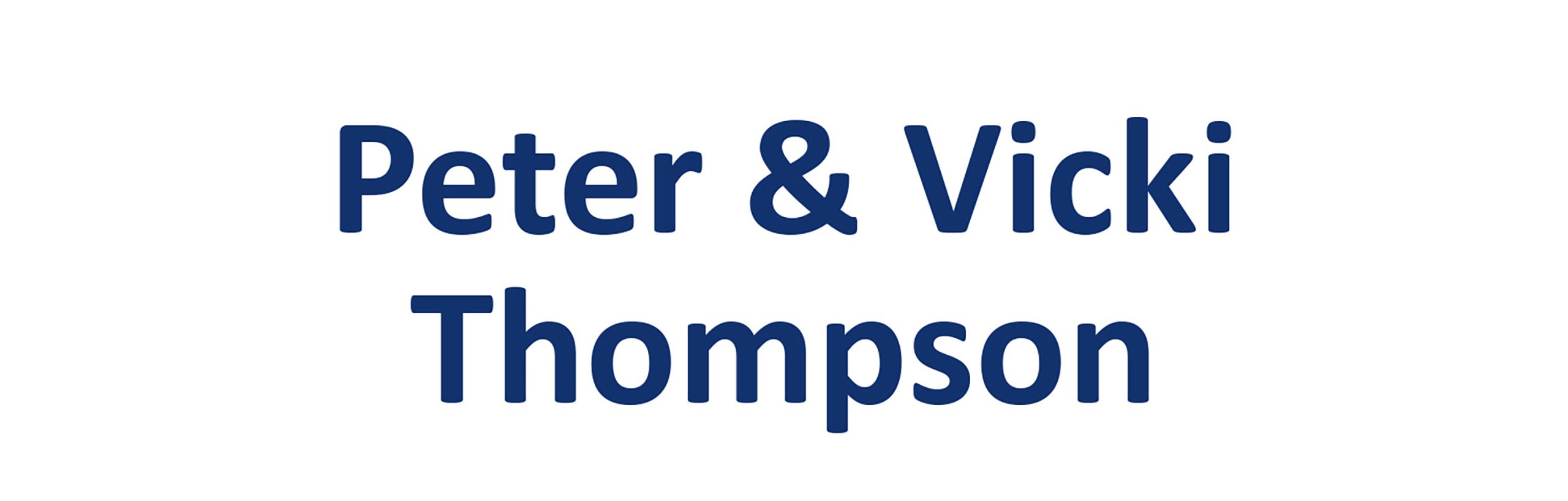 Peter Thompson Peter & Vicki Thompson Reach Golf Tournament Sponsor