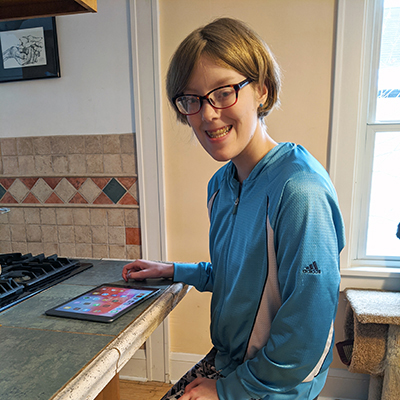 Hanna-website Assistive technology for Semi-Independent Living Supports at Reach for Resources. Community Living.