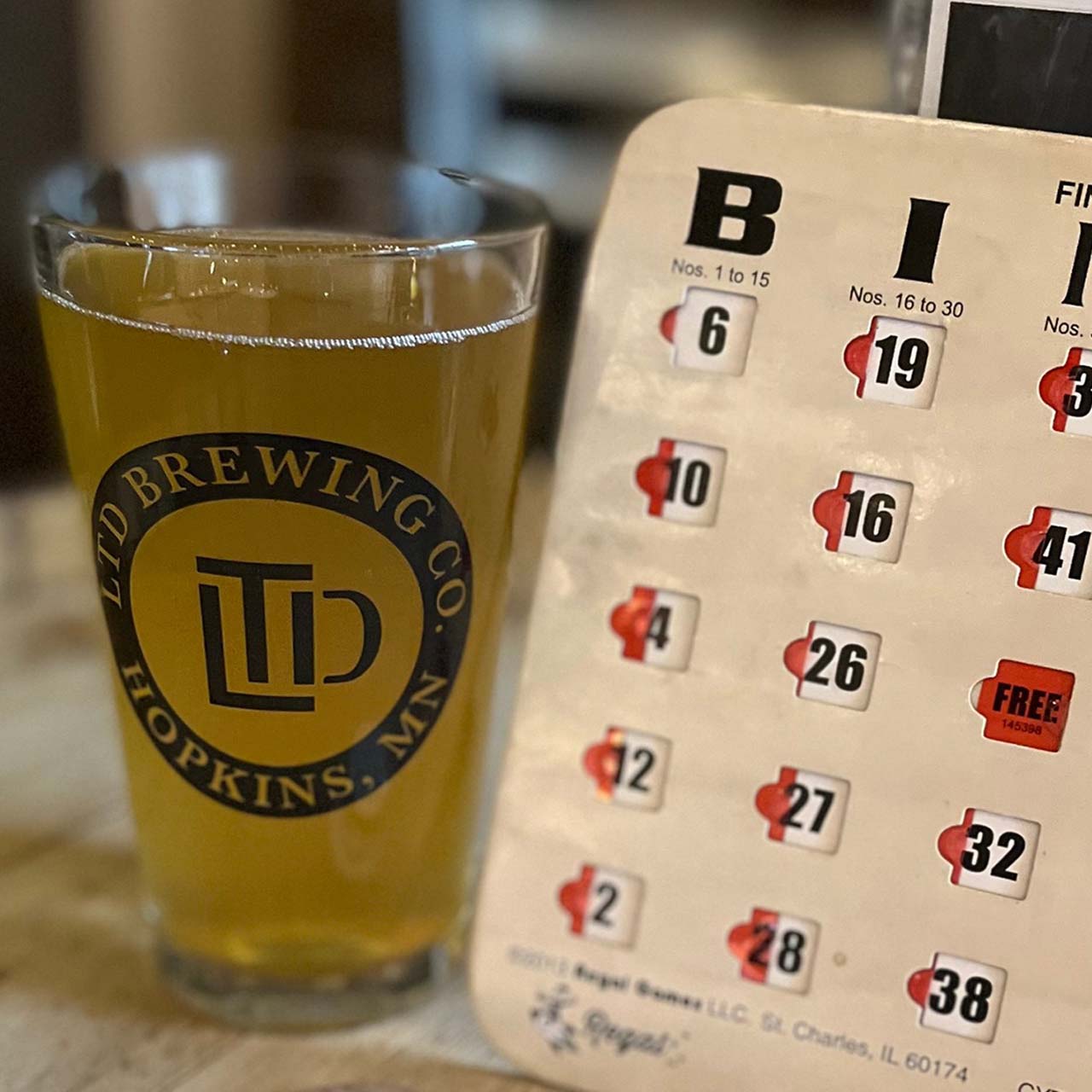 Bingo at LTD Brewing with Reach for Resources.