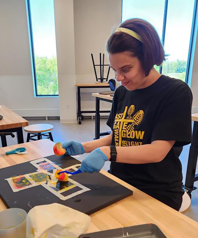 Art Therapy at Reach for Resources through  Mental Health art therapy.