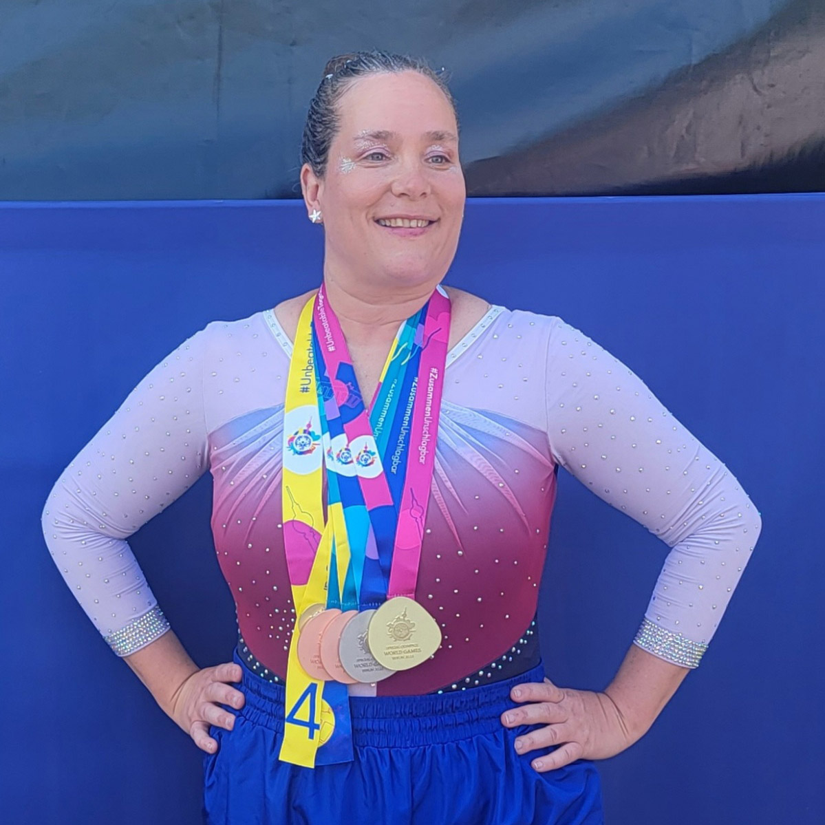 Tiffany Special Olympics Gold Medal Gymnast and Reach for Resources.