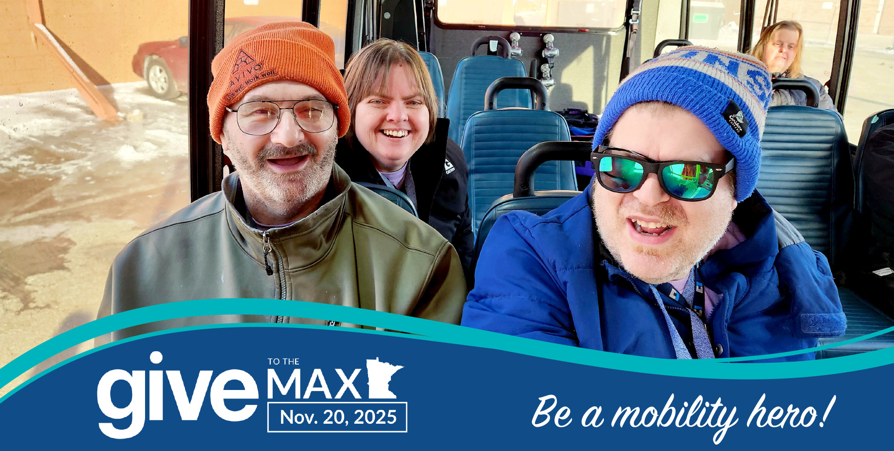 2025 Give to the Max Reach for Resources nonprofit disabilities and mental health. Trail by Reach transportation.