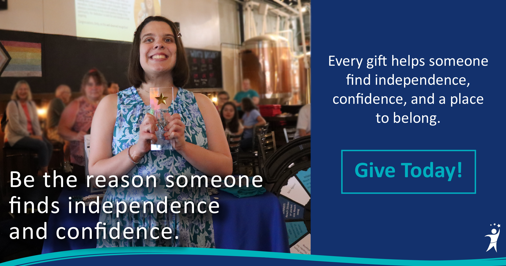 2025 year end appeal pop-up on reach for resources. Donate at the end of the year.