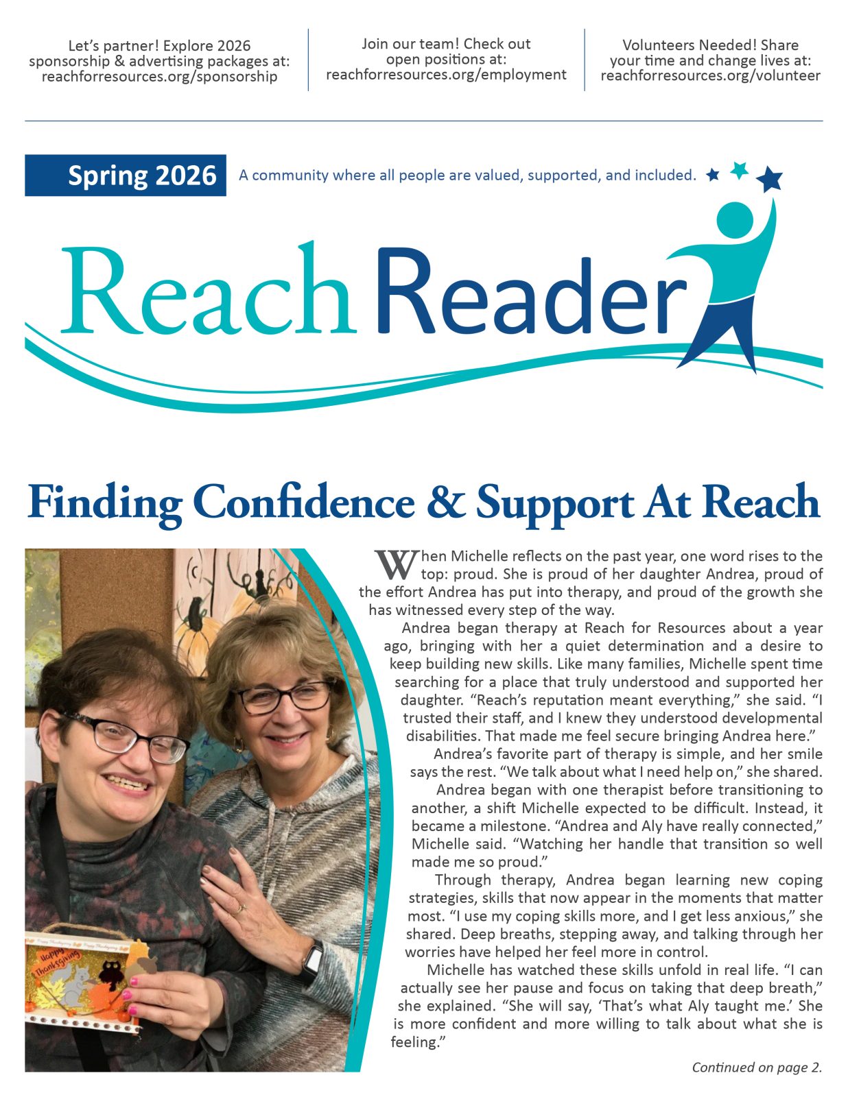 Reach Reader Spring 2026 Cover Spring 2026 Reach Reader.