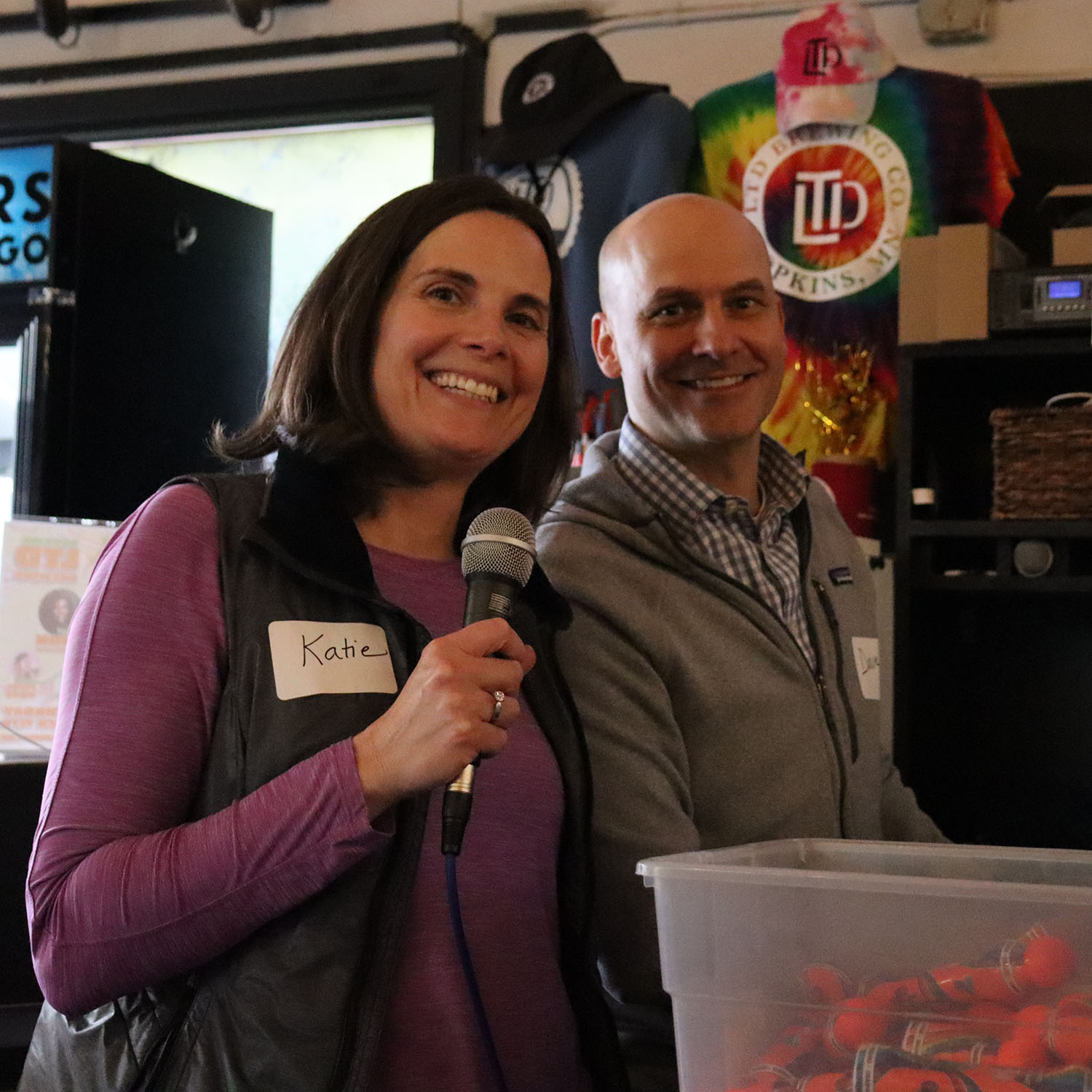 Katie & Dave Semersky volunteers at Reach for Resources.