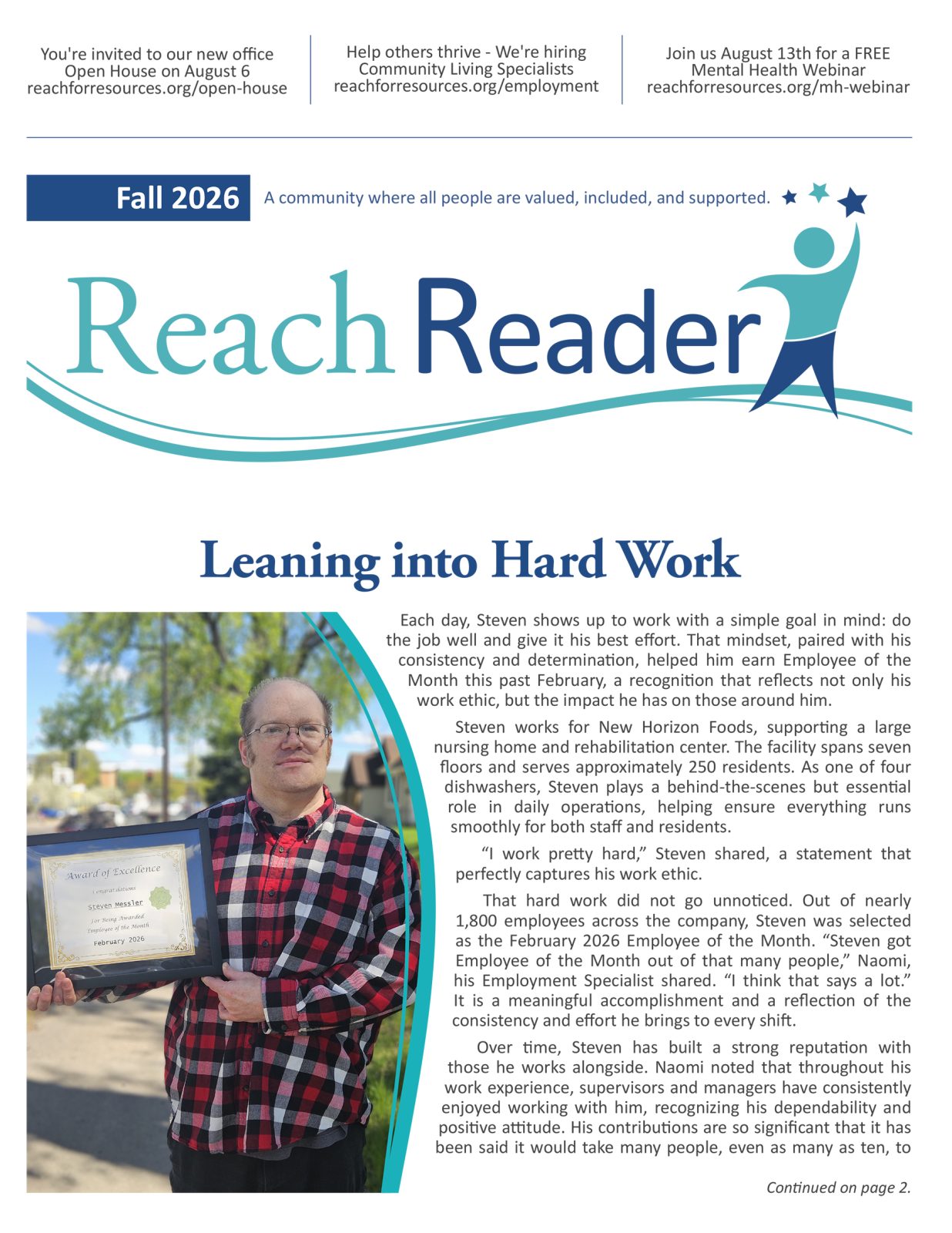 2026 Fall Reach Reader Cover.