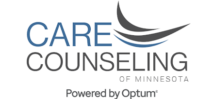 CARECounseling Powered by Optum logo Care Counseling sponsor for mental health fair in st louis park for reach for resources.